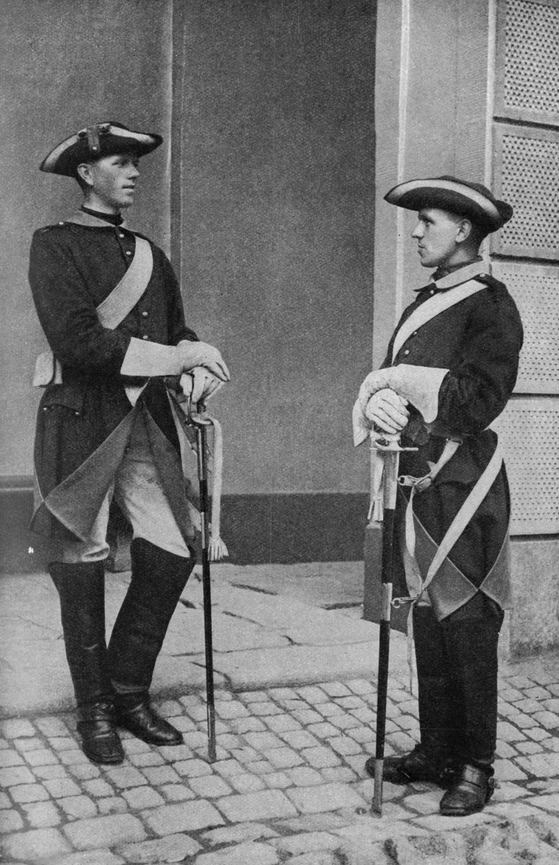 瑞典。坚强的瑞典国王陛下守护者。 1920 作者 不明