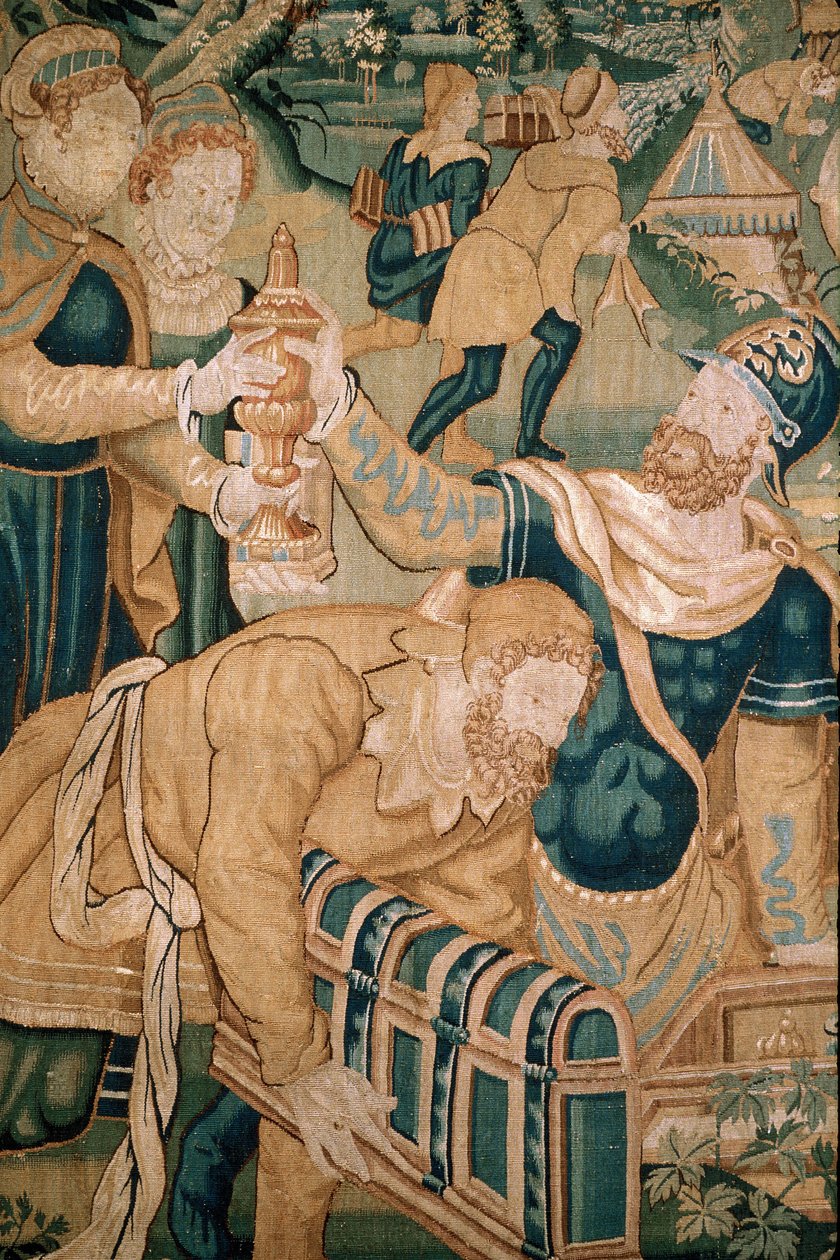 Toul（部门54），市立博物馆，Tapestry du Nord（16世纪）细节 作者 不明