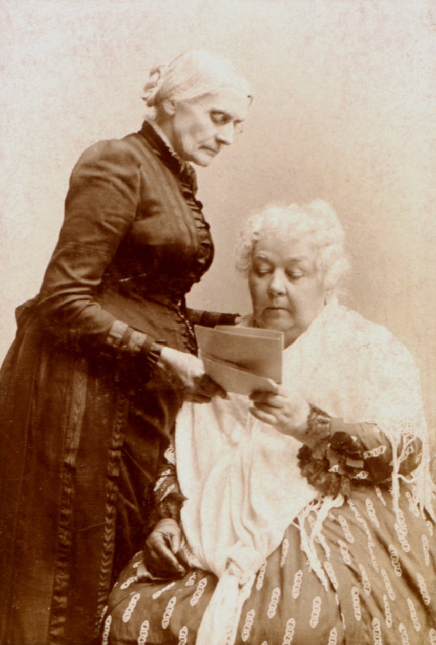Elizabeth Cady Stanton（1815-1902）和Susan B. Anthony（1820-1906）c.1880 作者 美国摄影师