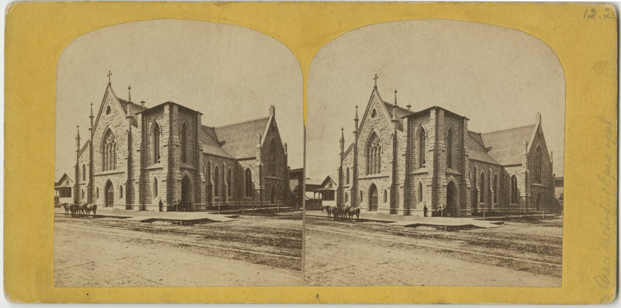 Grace Methodist Episcopal Church，芝加哥，1870年 作者 美国摄影师