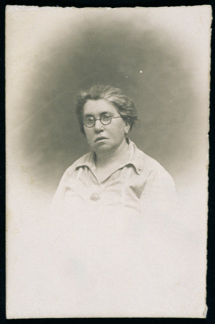 爱玛高曼的肖像（1869-1940），1926年 作者 美国摄影师