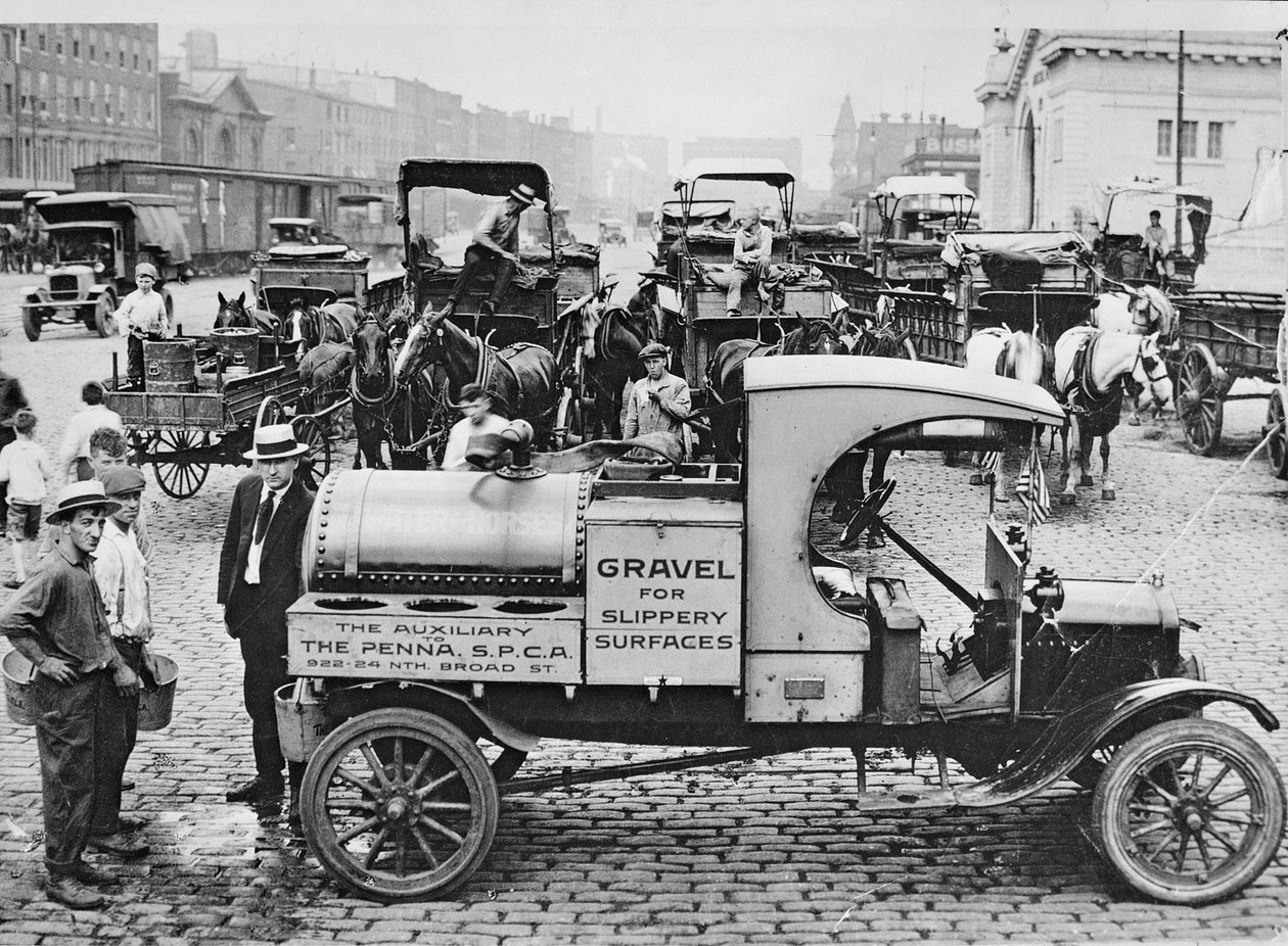 SPCA碎石卡车，费城，c.1920 作者 美国摄影师