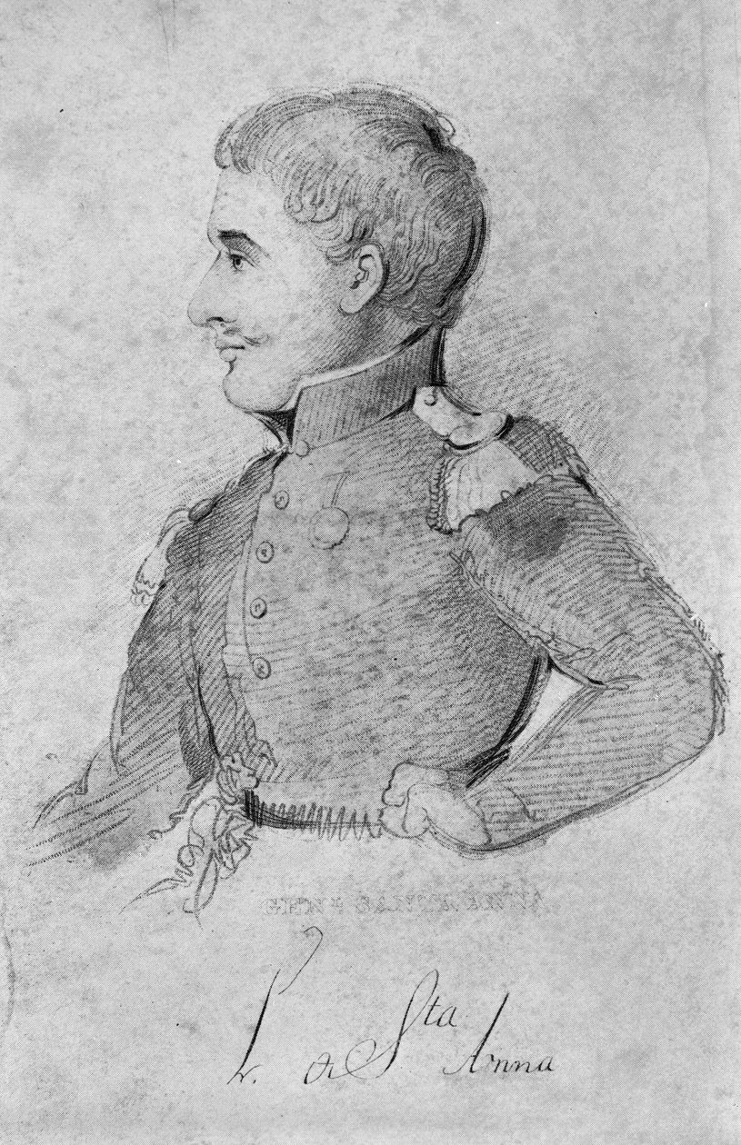 Antonio Lopez de Santa Anna，1837 作者 美国学校