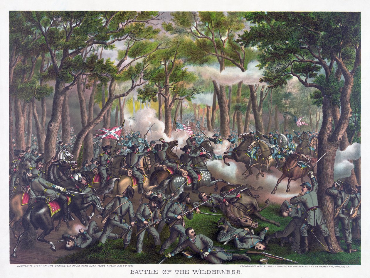 酒吧，荒野之战。 Kurz＆Allison，1887年 作者 美国学校