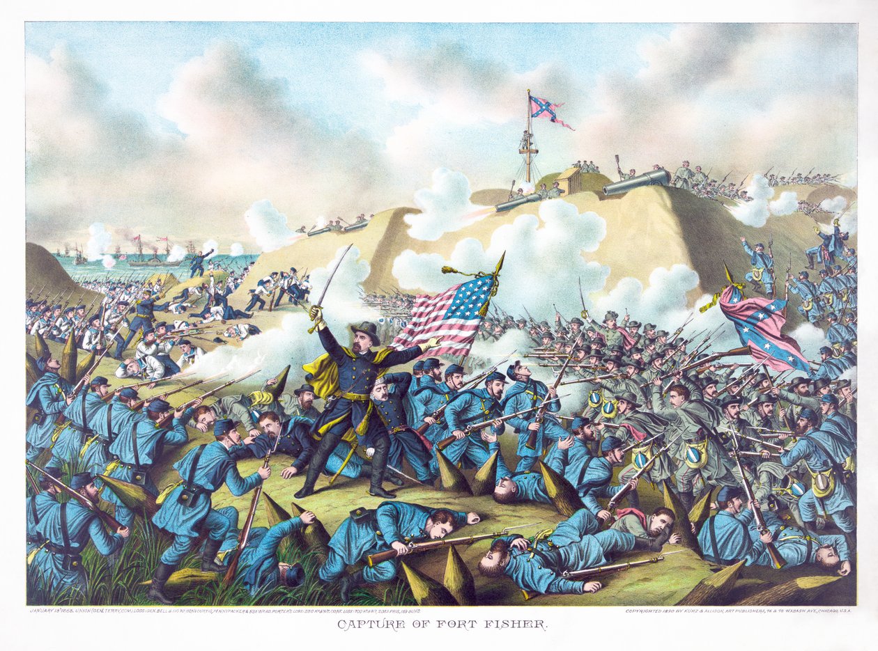 捕获Fort Fisher，酒吧。 Kurz＆Allison，1890 作者 美国学校