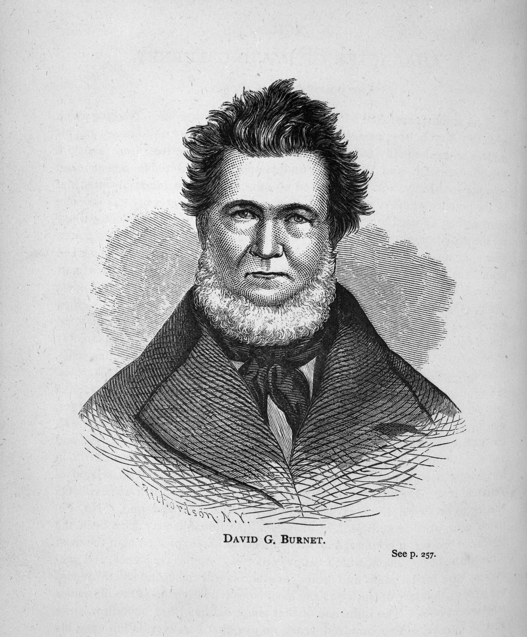 David G. Burnett，来自德克萨斯历史剪贴簿 作者 美国学校