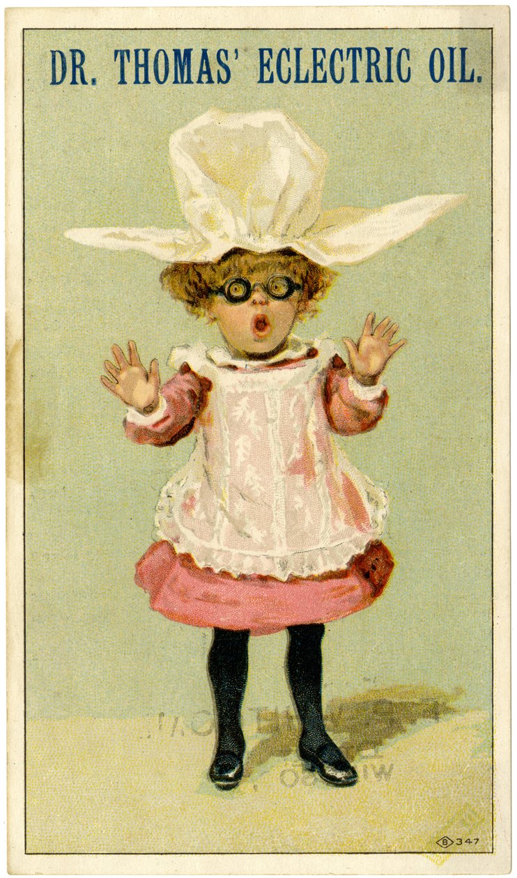 Thomas Eclectric Oil博士[交易卡]，c.1880-1910（彩色光刻[交易卡]） 作者 美国学校