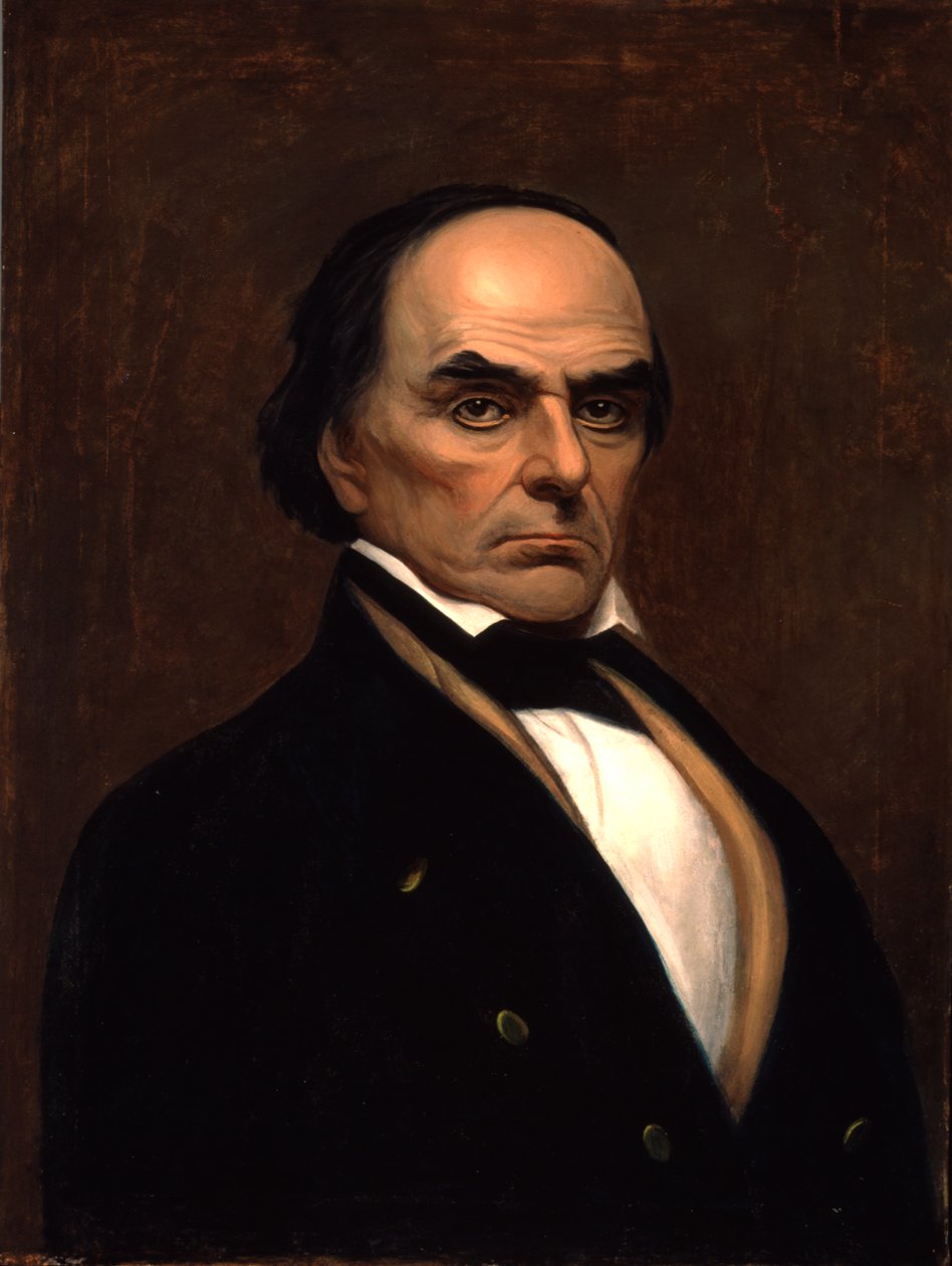 Daniel Webster的肖像，1840-45 作者 美国学校