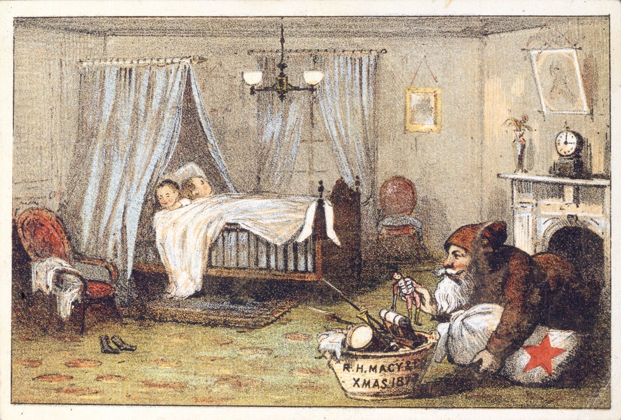 RH Macy＆Co.，Xmas 1874,1872（石版画[trade card]） 作者 美国学校