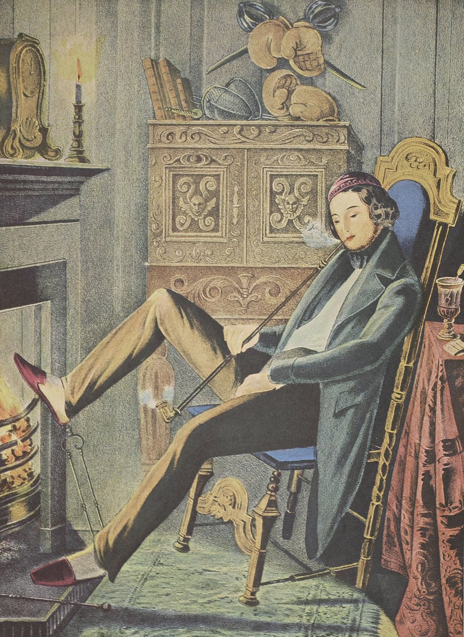 单身，酒吧。 1845年，Currier＆Ives 作者 美国学校