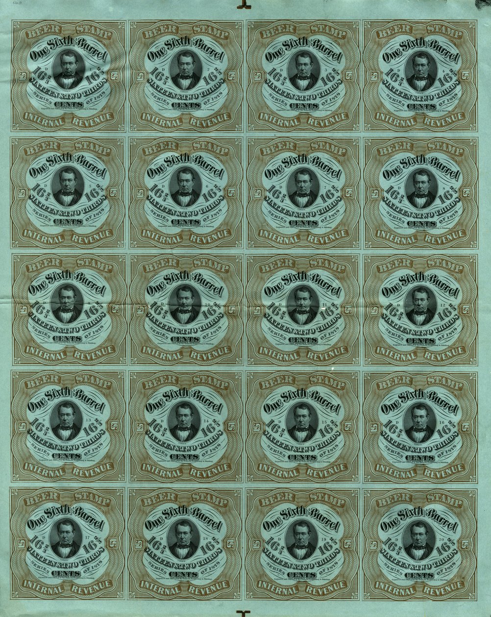 税票，1878年 作者 美国学校