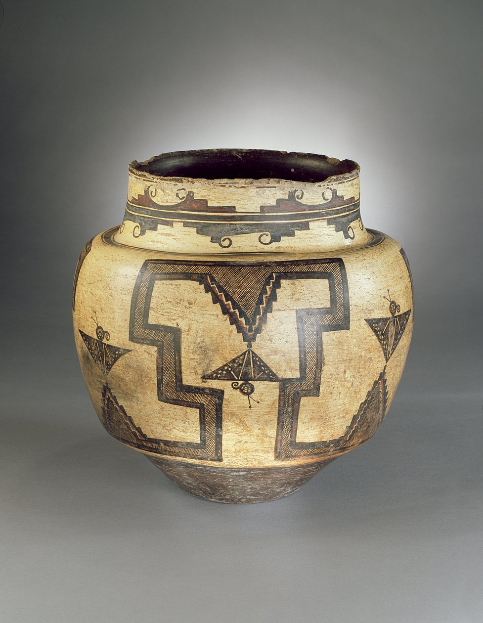 水罐，Zuni Pueblo，新墨西哥州，1825-50（陶瓷） 作者 美国学校