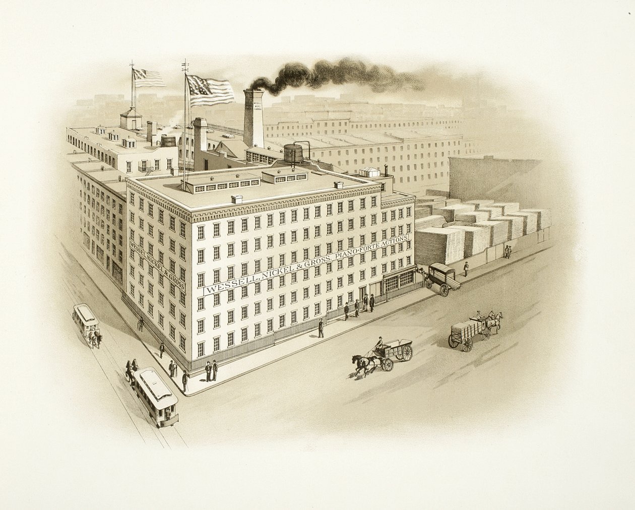 Wessell，Nickel＆Gross Building，1893（印刷目录图） 作者 美国学校