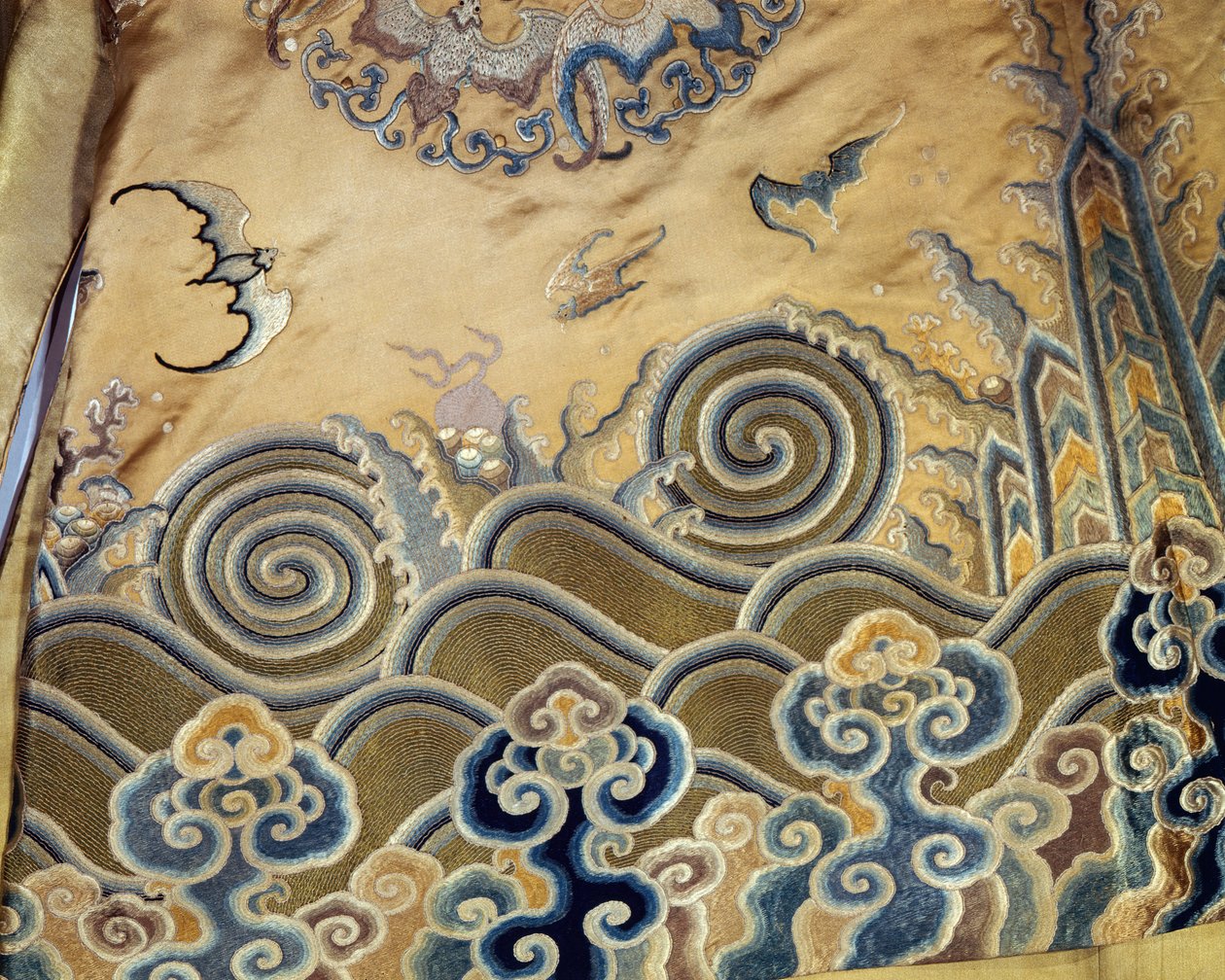 清代丧葬袍（1644-1912）（缎） 作者 中文学校