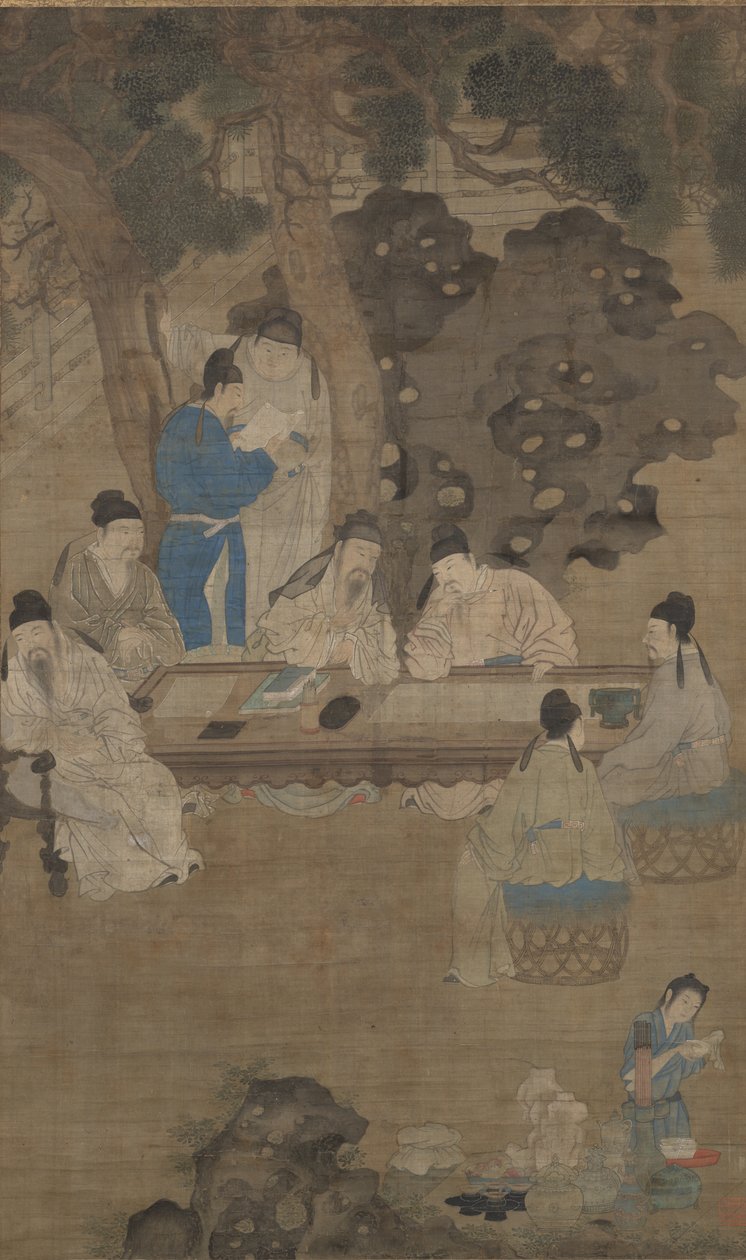 唐，十七世纪的十八名学者（墨，色，丝） 作者 中文学校