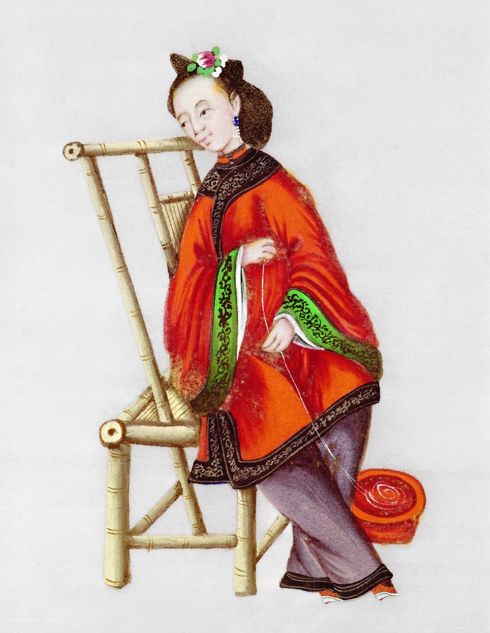 干隆时期的女子纺（1736-96） 作者 中文学校