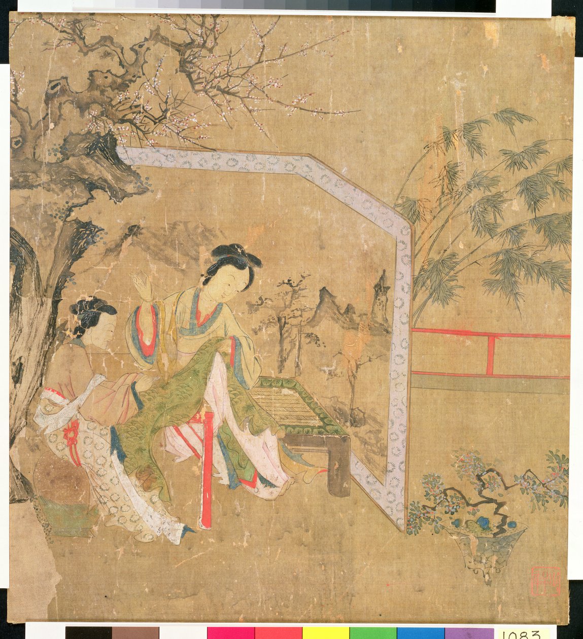 女士缝纫，1500（丝绸上的wc） 作者 中文学校