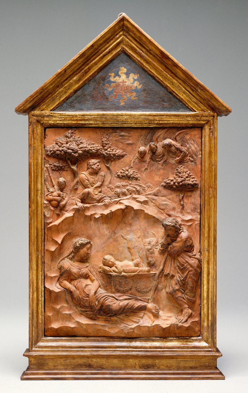 耶稣降生，c.1425（兵马俑） 作者 多纳泰洛