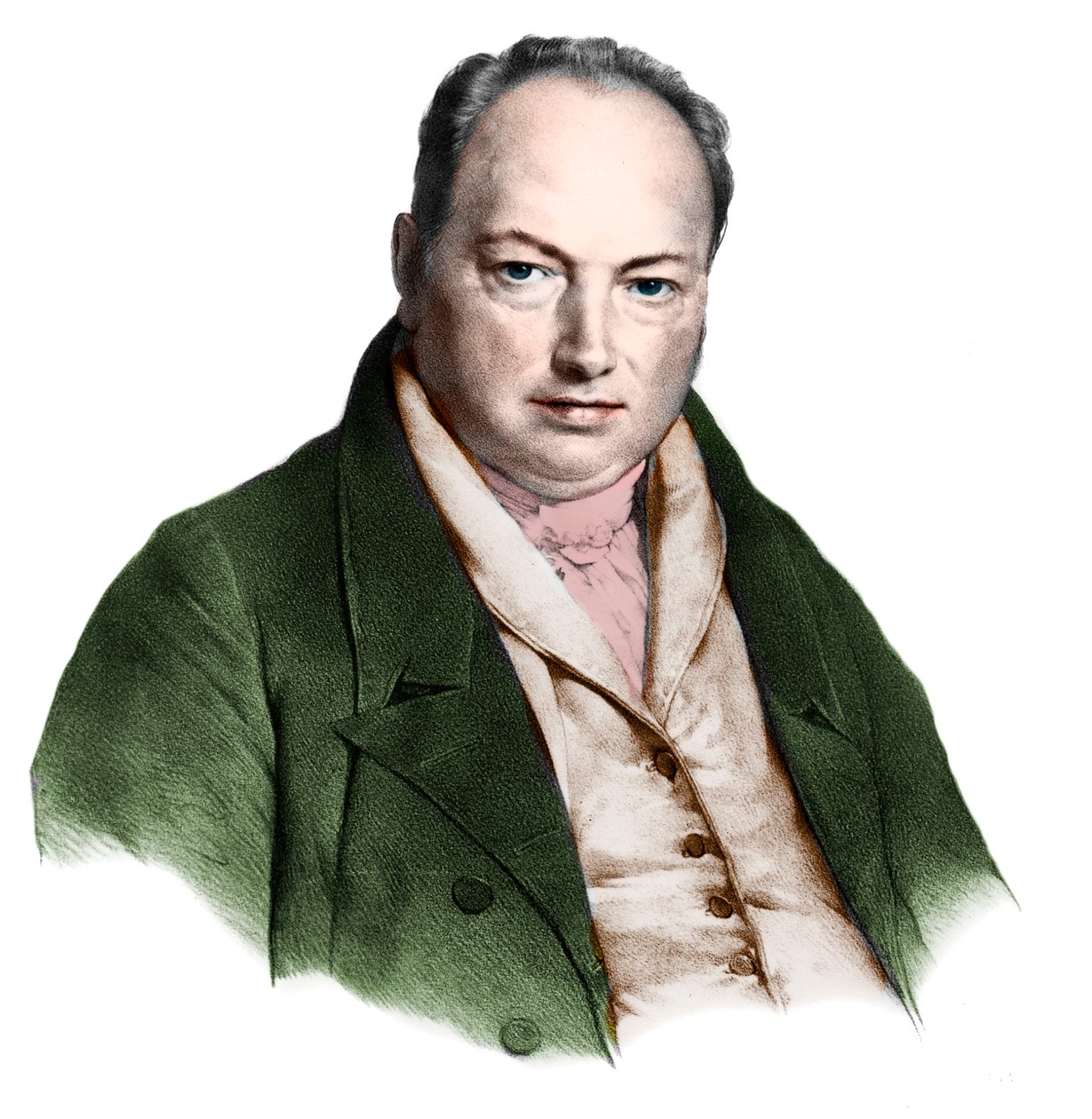 Henry Maudslay（1771-1831）的肖像，英国工程师和发明家。 作者 英国摄影师