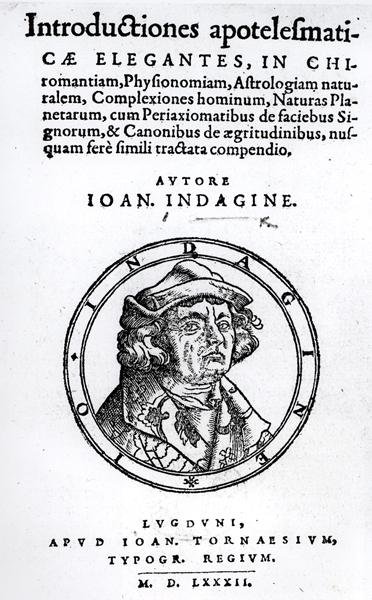 约翰·印第安纳（Johnn Indagine）于1582年发表的“神秘学概论” 作者 英语学校