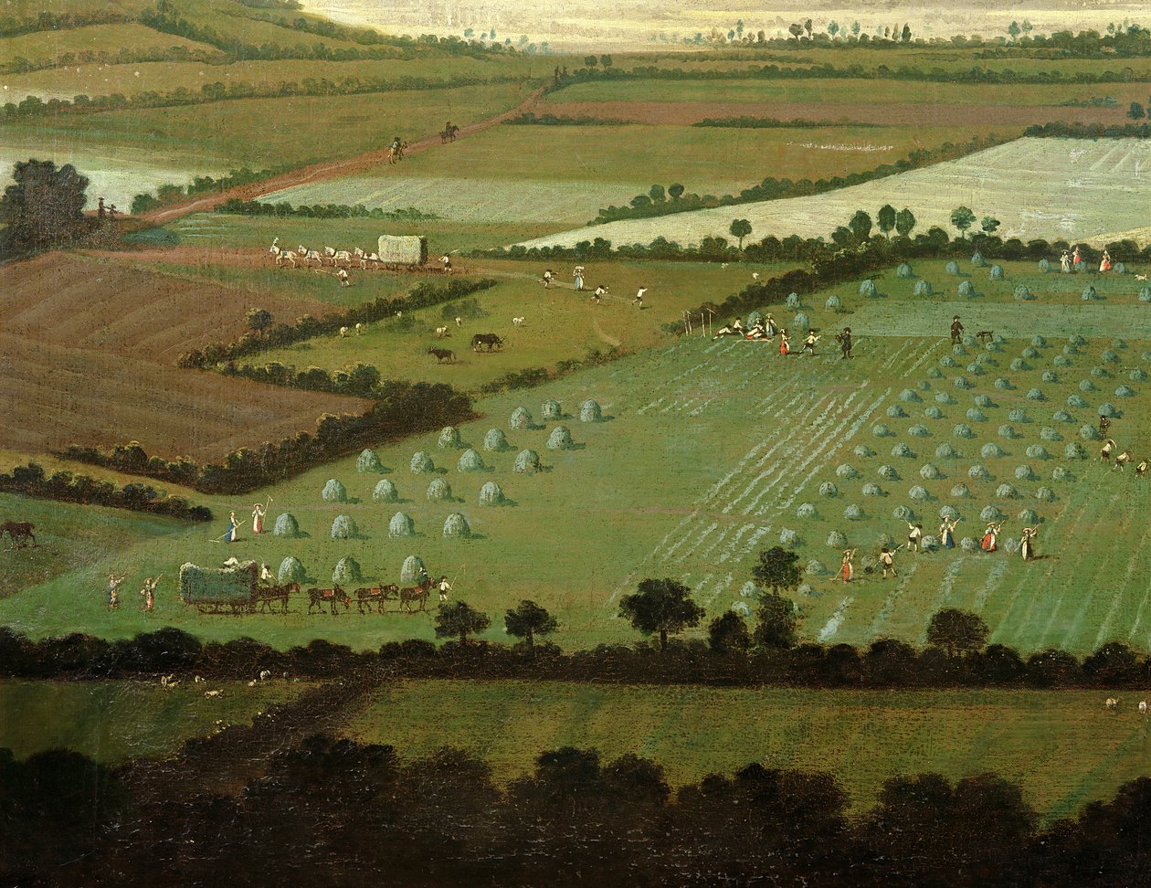Country Round Dixton Manor，1725（18102的细节） 作者 英语学校