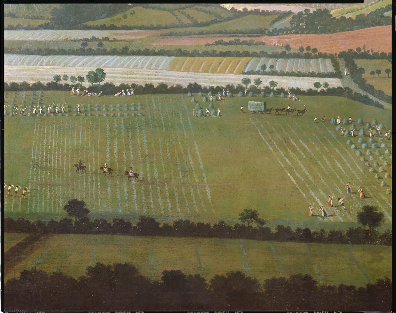 Country Round Dixton Manor，1725（18102的细节） 作者 英语学校
