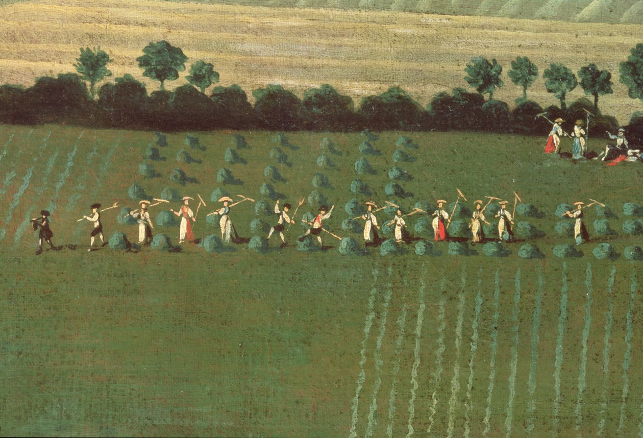 Country Round Dixton Manor，1725（18102的细节） 作者 英语学校