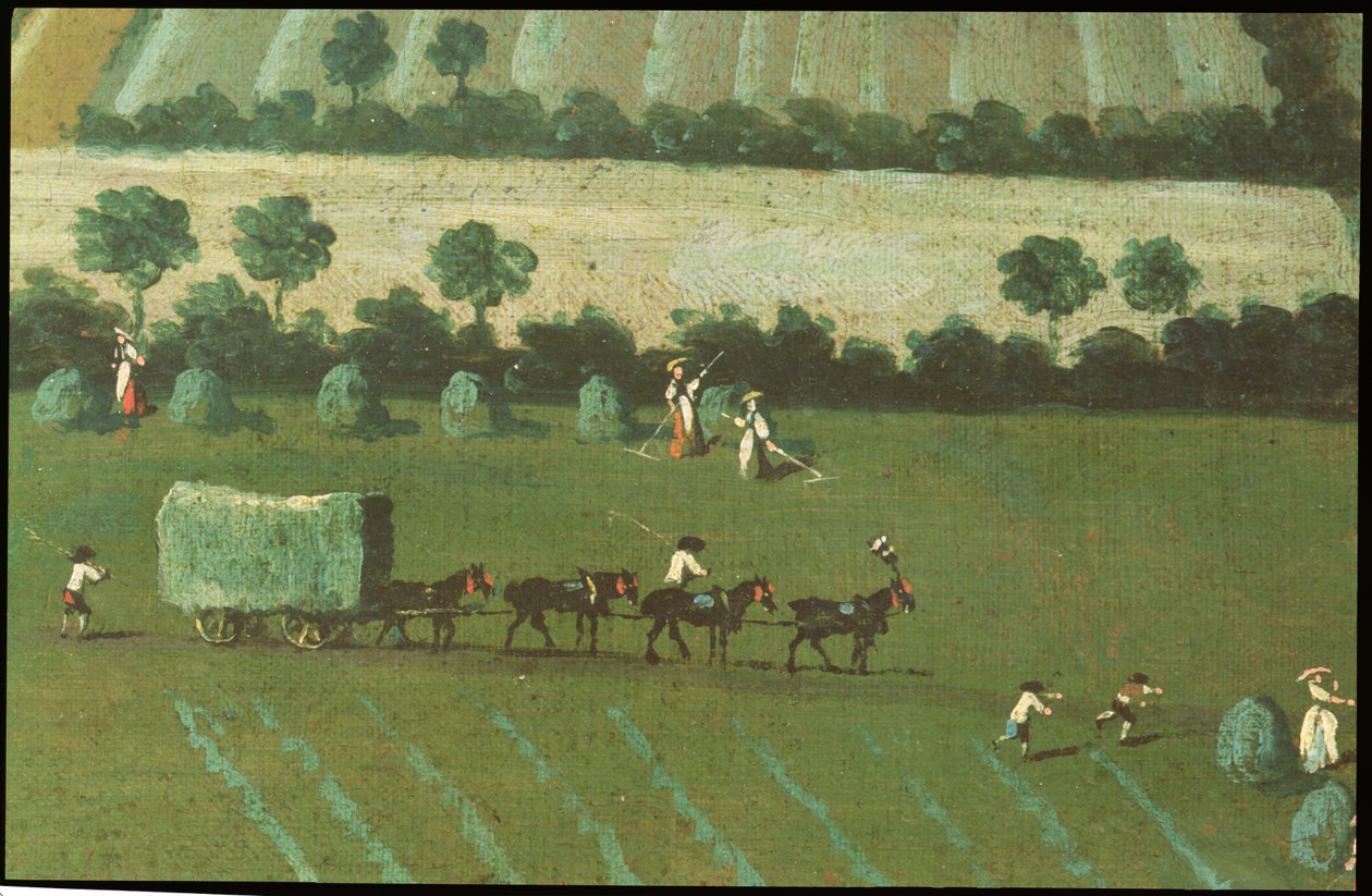 Country Round Dixton Manor，1725（18102的细节） 作者 英语学校