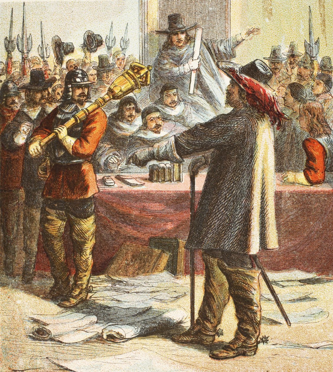 克伦威尔结束了议会，酒吧。 1890年 作者 英语学校
