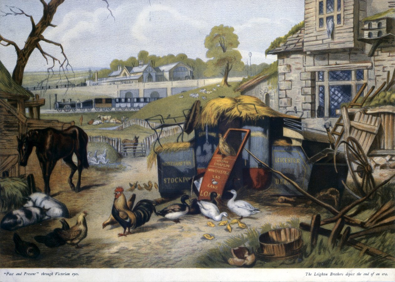 过去和现在通过维多利亚时代的眼睛，由莱顿兄弟，1850年印刷 作者 英语学校