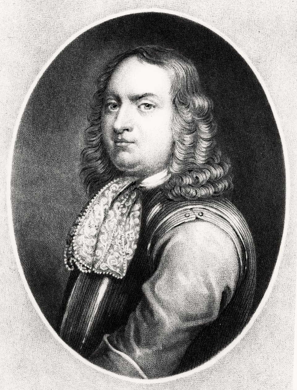 海军上将罗伯特布莱克（1599-1657）的肖像，由Richard Earlom（1743-1822）和Charles Turner（c.1773-1857）雕刻，来自英国历史上的杰出人物（mezzotint） 作者 英语学校