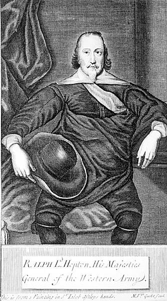 拉尔夫·霍普顿（1596-1652）第一男爵霍普顿的肖像 作者 英语学校