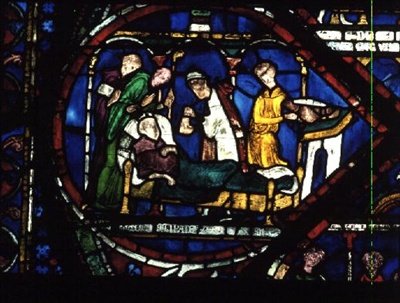 圣托马斯生活的场景a Becket，Trinity Chapel Windows，c.1220 作者 英语学校