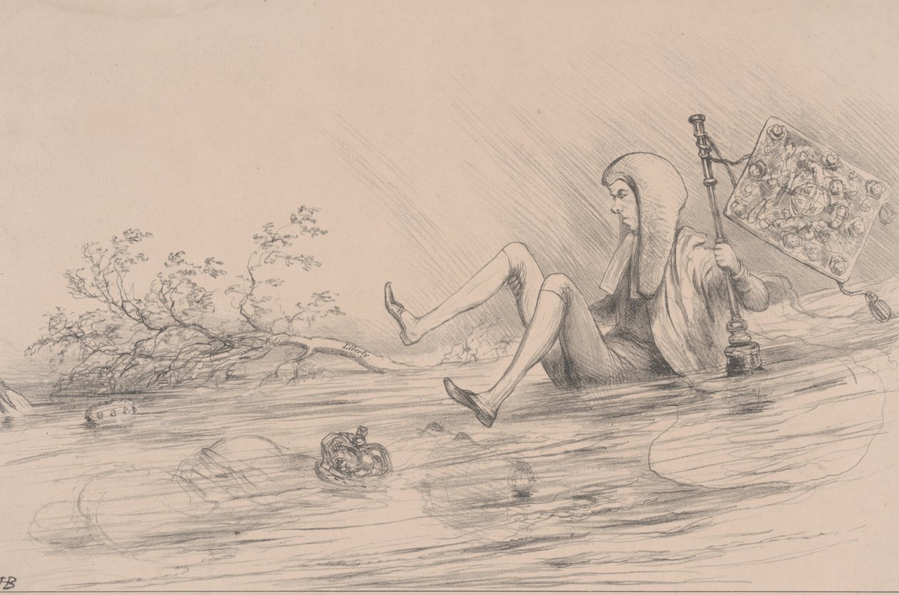 最后一场比赛Brougham，石版画由C. Motle，1831年 作者 英语学校