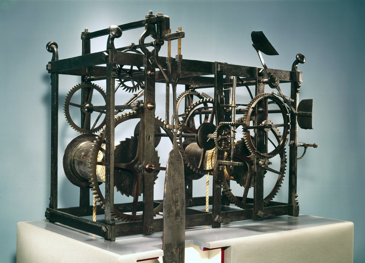 伦敦威廉·克莱门特为剑桥国王学院制作的炮塔钟，1671年（铁） 作者 英语学校