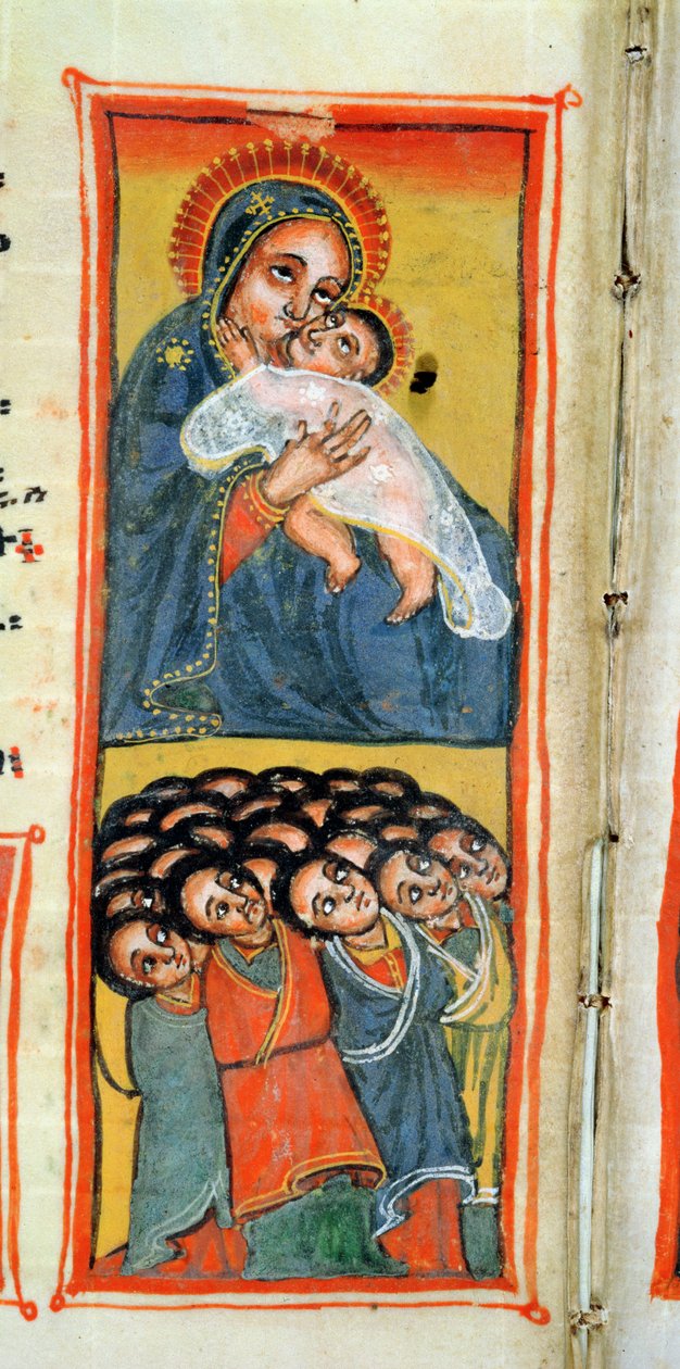 W.916 fol.12v麦当娜和儿童 作者 埃塞俄比亚学校