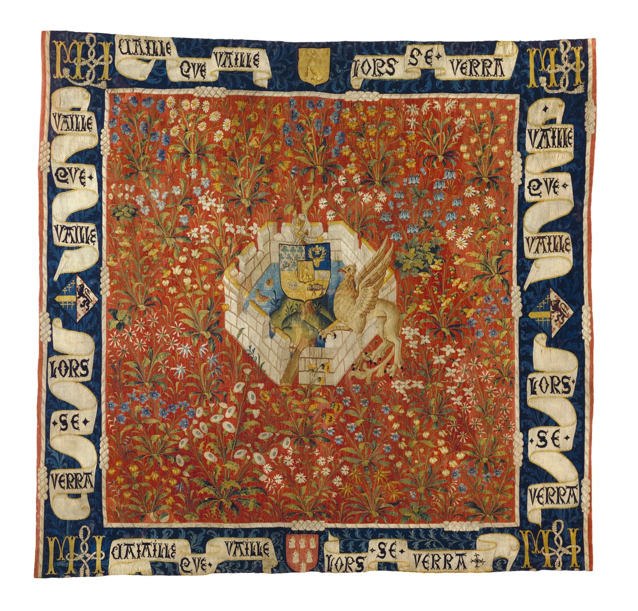 Millefleurs Tapestry，c.1520（羊毛和丝绸） 作者 佛兰芒学校