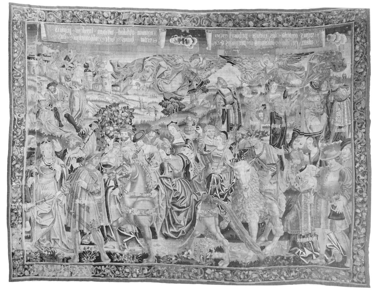 Gula游行，c.1510（羊毛和丝绸） 作者 佛兰芒学校