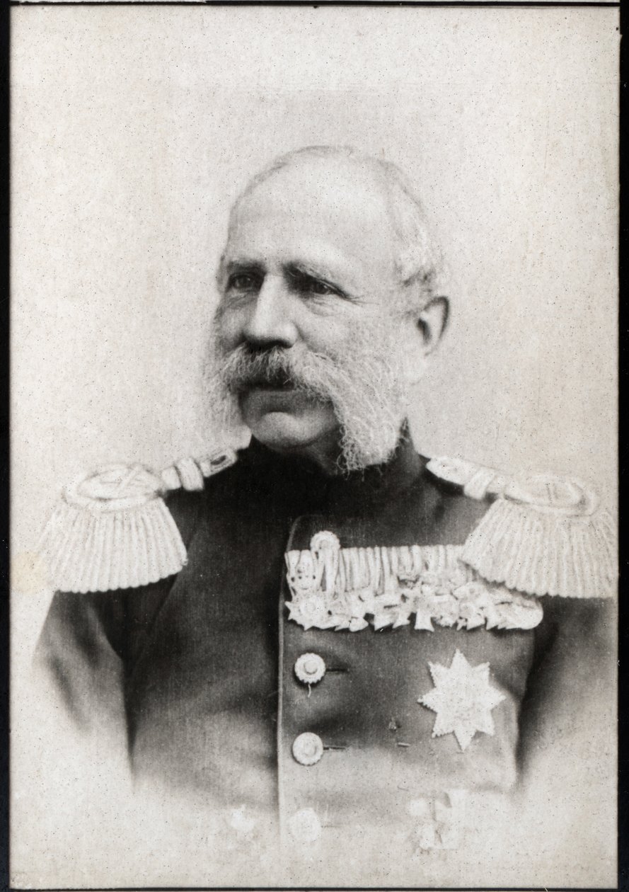萨克森的阿尔伯特（阿尔伯特弗雷德里克）（1828-1902），萨克森国王的肖像 作者 法国摄影师
