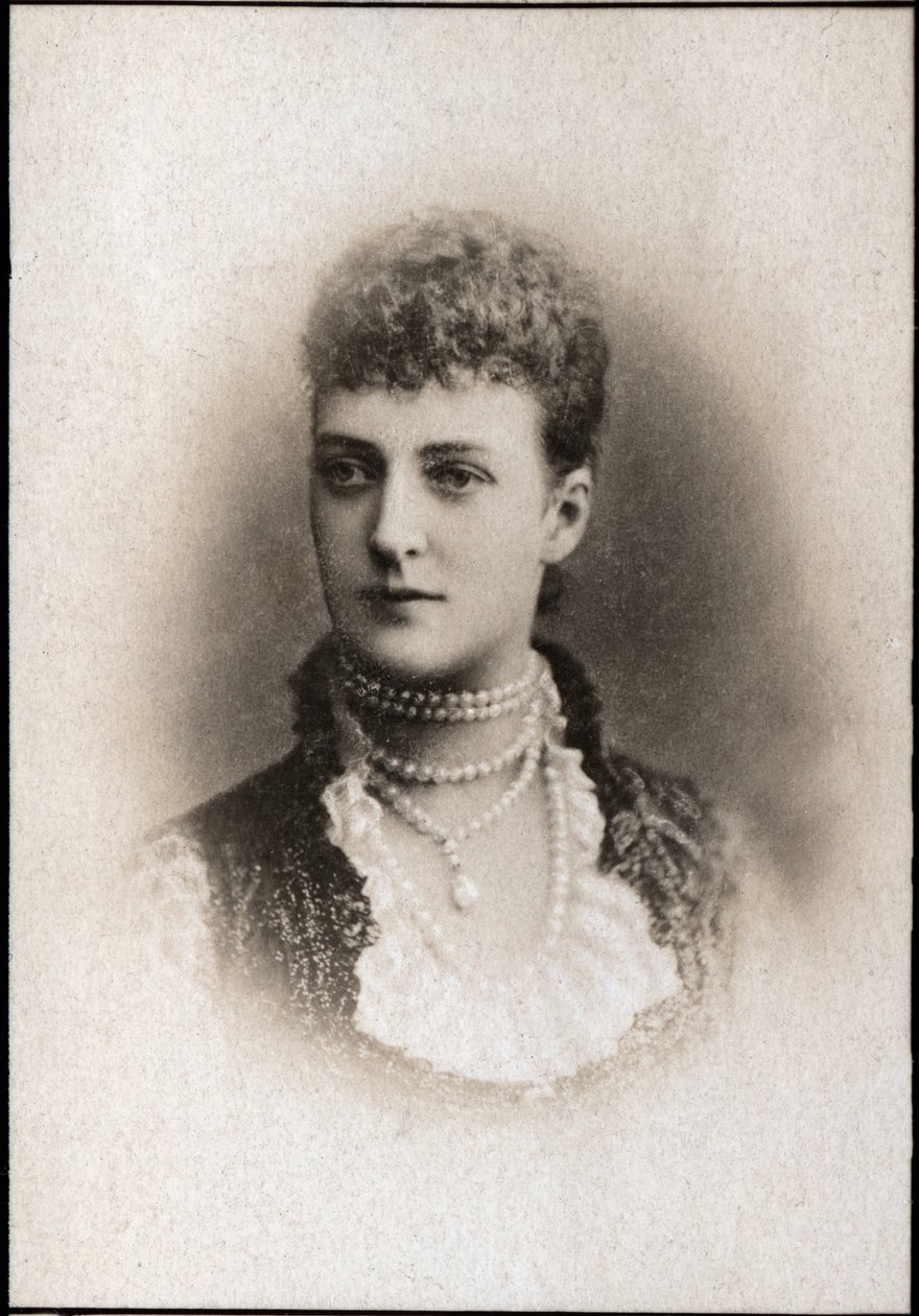 丹麦亚历山德拉的肖像（1844-1925），英国女王的配偶。 作者 法国摄影师