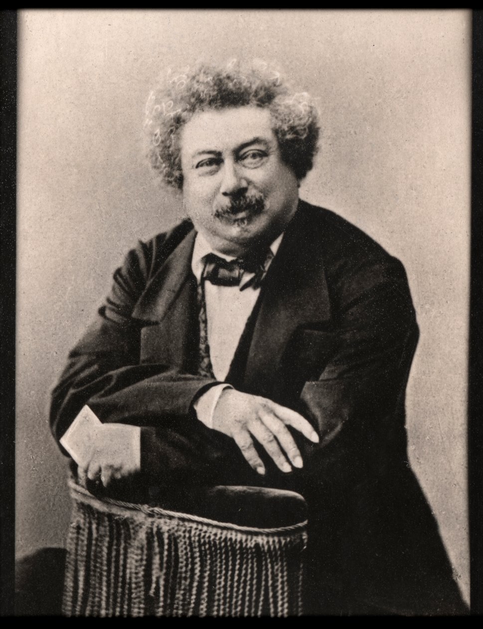 亚历山大·杜马斯（1802-1870）的肖像，法国作家。 作者 法国摄影师