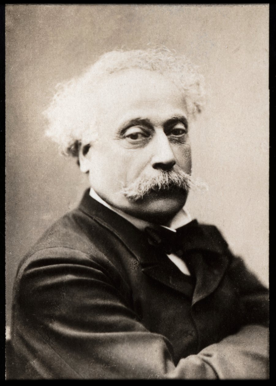 Alexandre Dumas fils（1824-1895）的肖像，法国作家和剧作家。 作者 法国摄影师