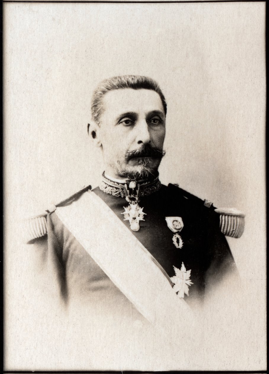 Alfred Albert Gervais（1837-1921）的肖像，法国海军上将。 作者 法国摄影师