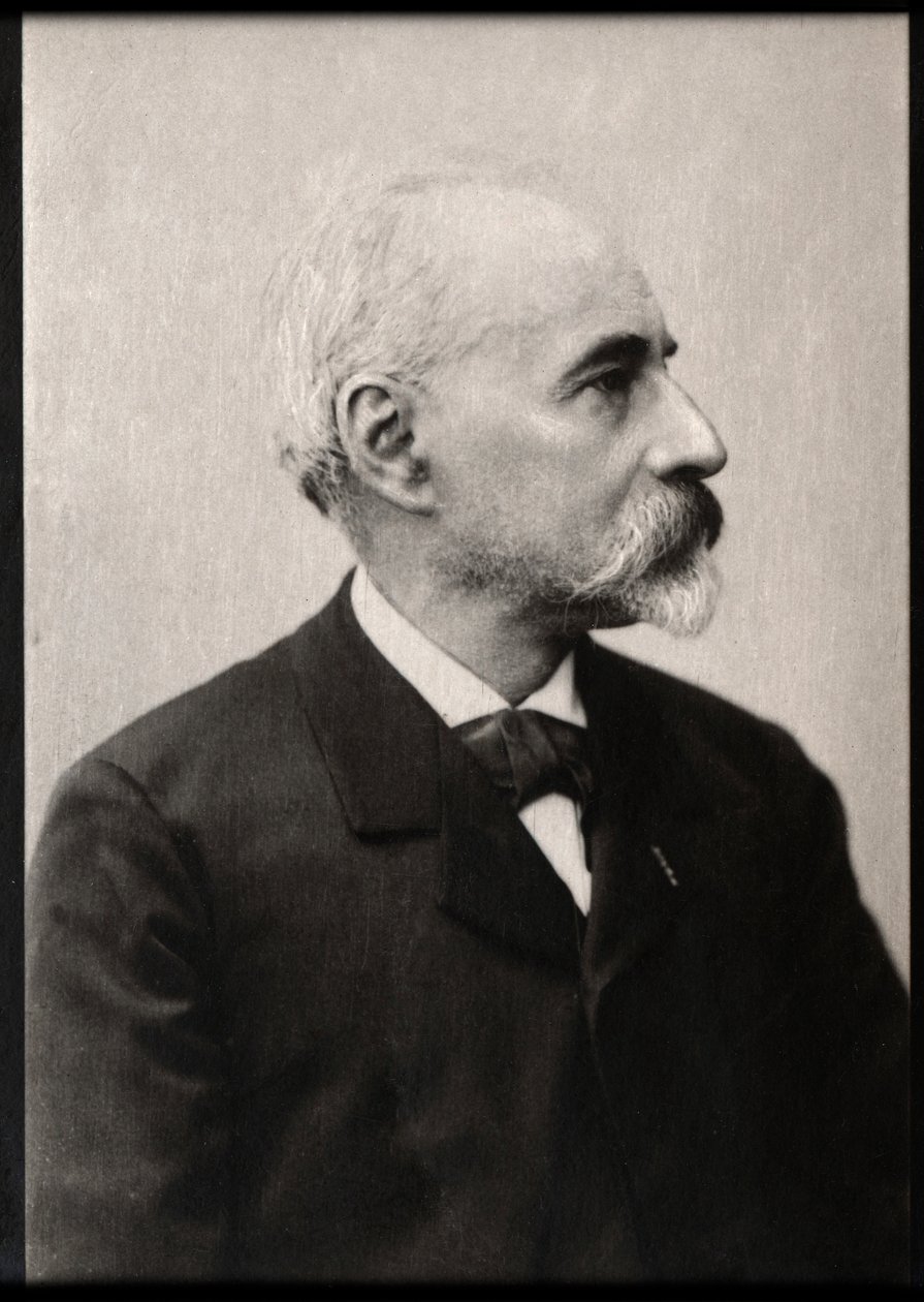 Andre Theuriet（1833-1907）的肖像，法国诗人和小说家。 作者 法国摄影师