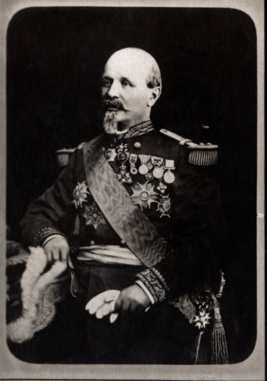 Antoine Eugene Alfred Chanzy（1823-1883）的肖像，法国将军。 作者 法国摄影师