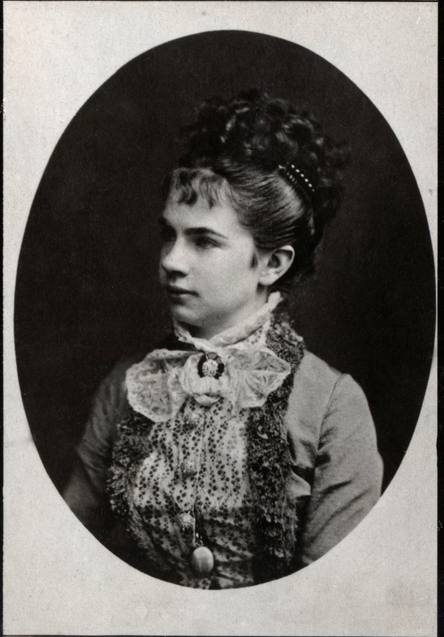奥地利的Archduchess Gisela画象（1856-1932）。 作者 法国摄影师