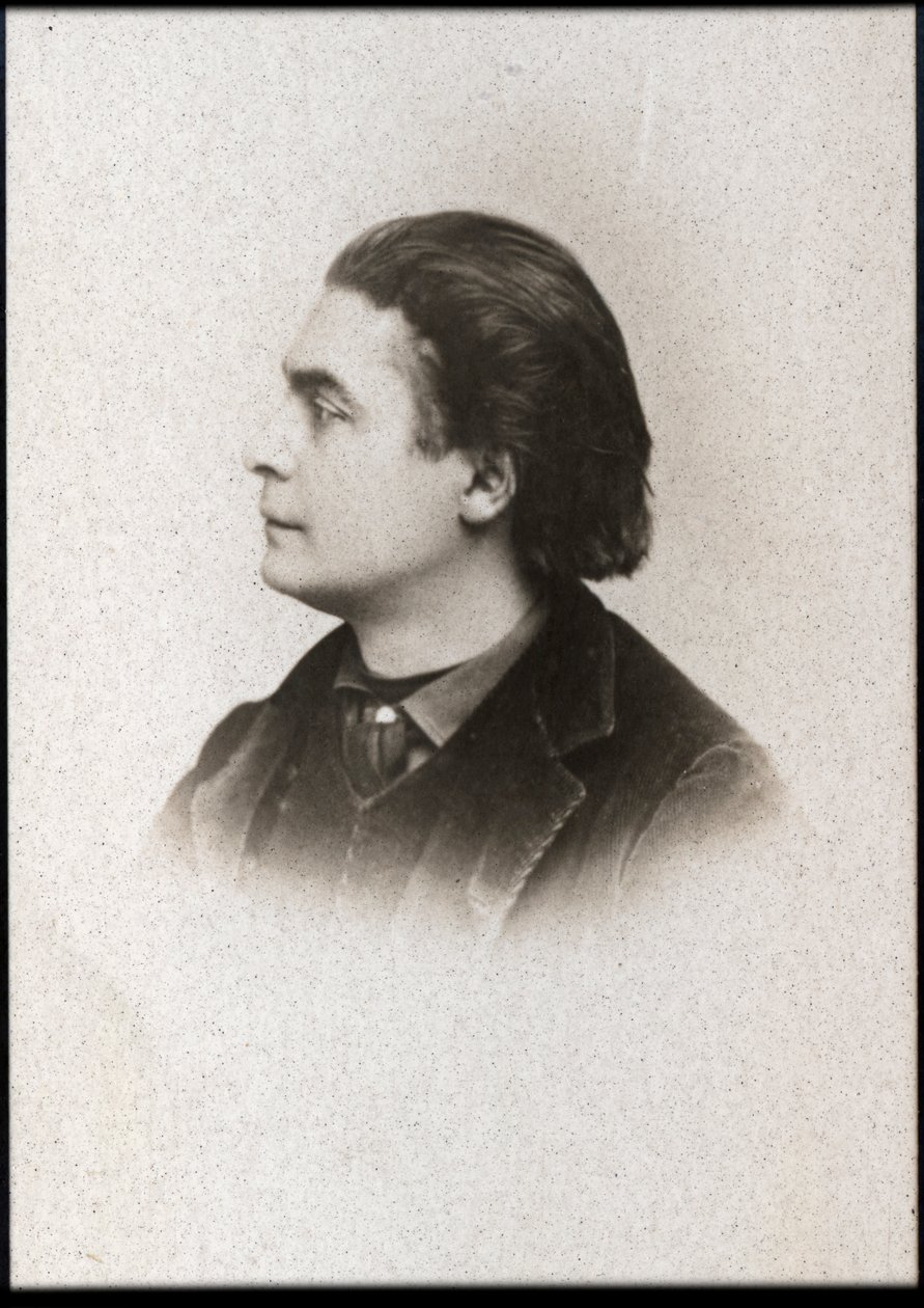 阿里斯蒂德布鲁恩（1851-1925）的肖像，法国歌舞表演歌手，喜剧演员和夜总会老板。 作者 法国摄影师