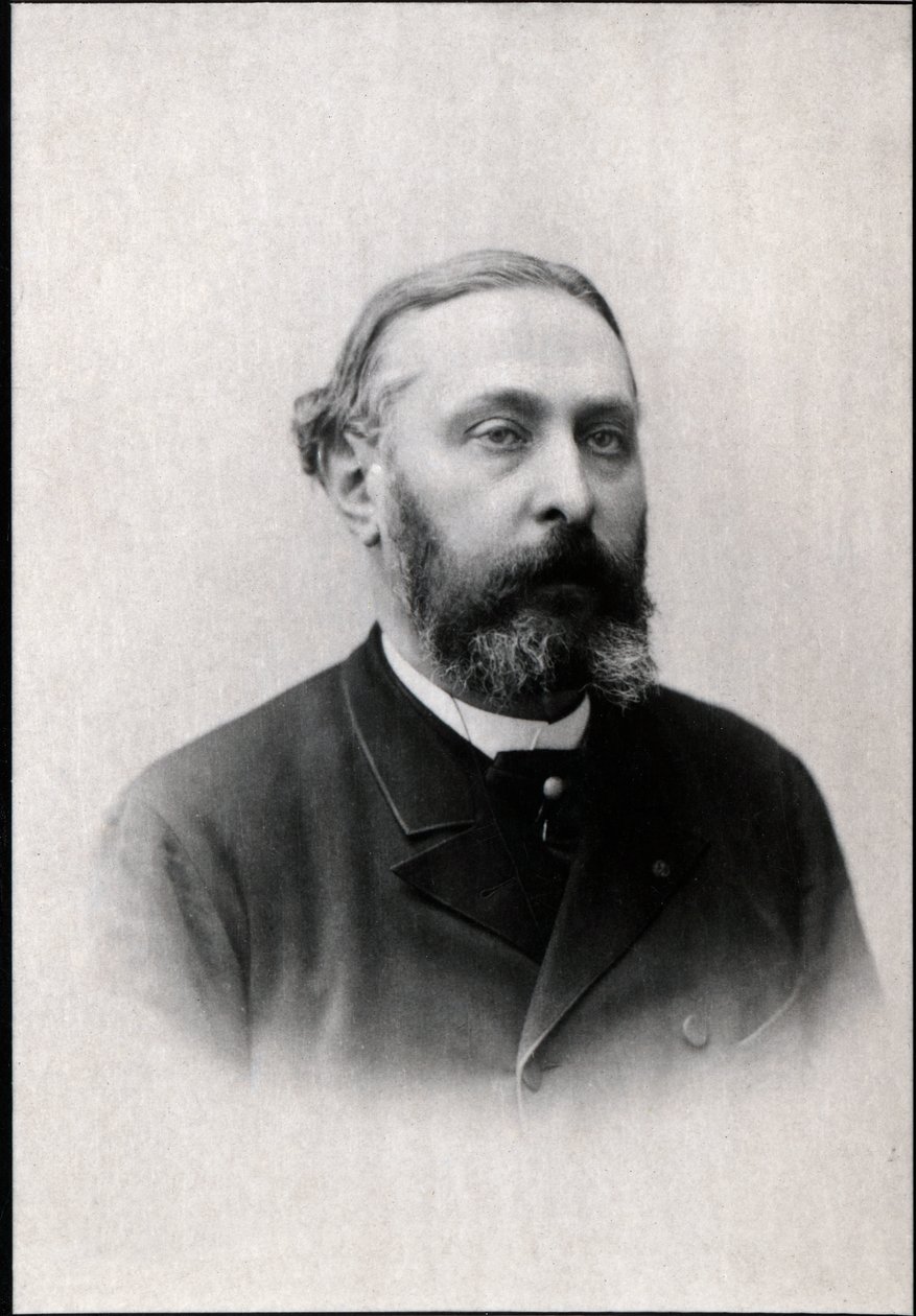 Armand Sully Prudhomme（1839-1907）的肖像，法国诗人和散文家。 作者 法国摄影师