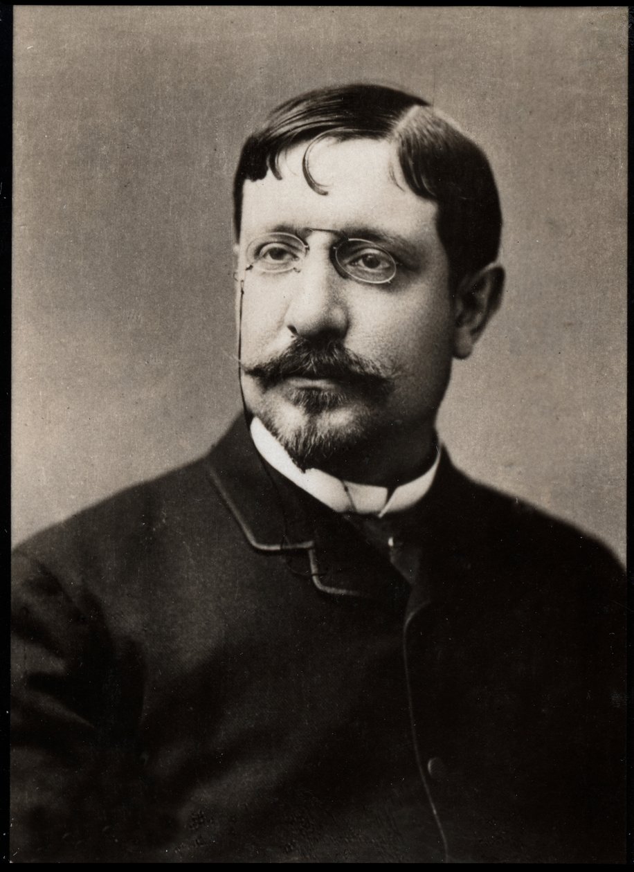 本杰明·康斯坦（1845-1902），法国画家和蚀刻师的肖像。 作者 法国摄影师