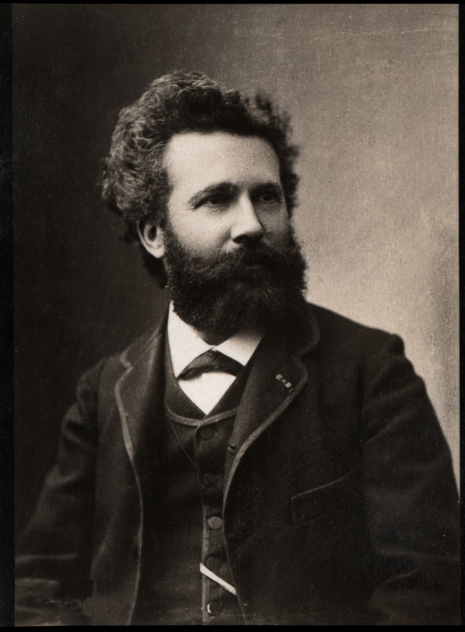 Camille Flammarion（1842-1925）的肖像，法国天文学家和作家。 作者 法国摄影师